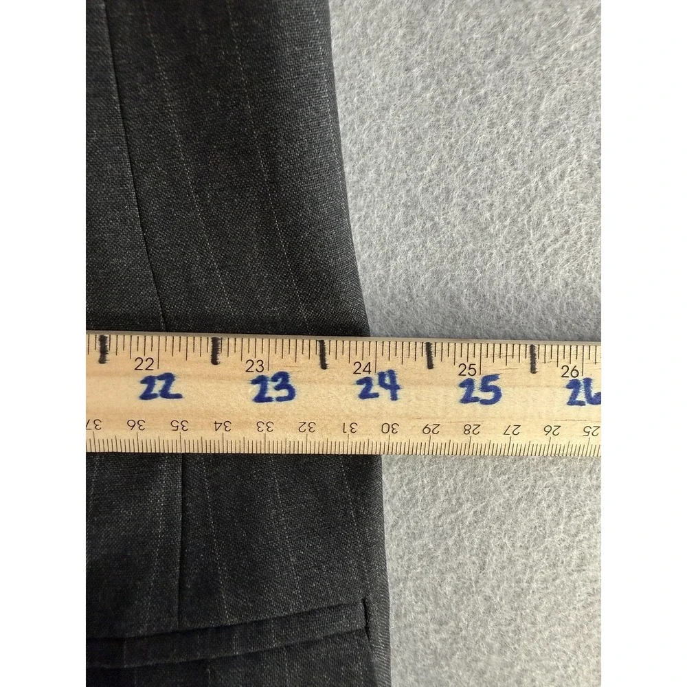 Stafford Suit Mens 48L 44x34 Gray Wool Pinstripe 2 Piece Jacket‎ Pants Classic